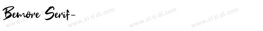 Bemore Serif字体转换